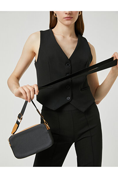 Koton Çapraz Omuz Çantası Kalın Askılı Fermuarlı