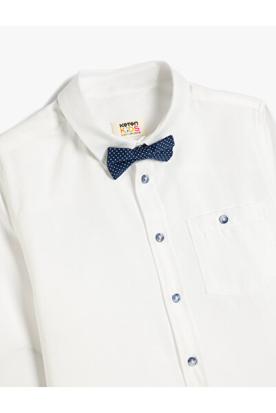 Koton Cămașă cu mânecă lungă cu detaliu papion