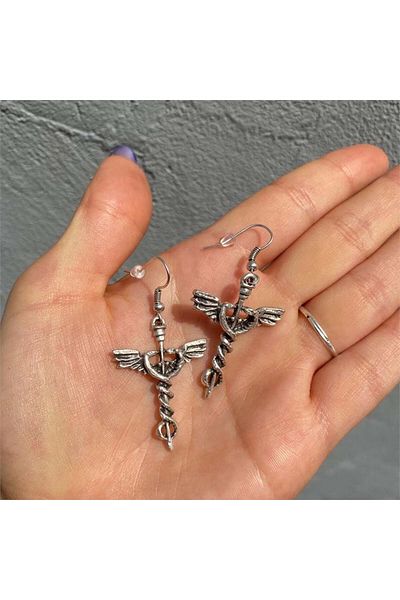 Köstebek Spiral Wings Earrings