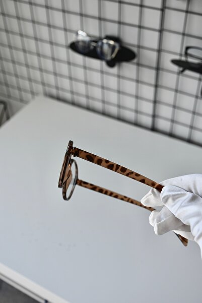 LOOKUP NEW James Leopard Oval Round Bone Clear Tr90 Women Men Unisex Blue Screen Goggle Eyewear