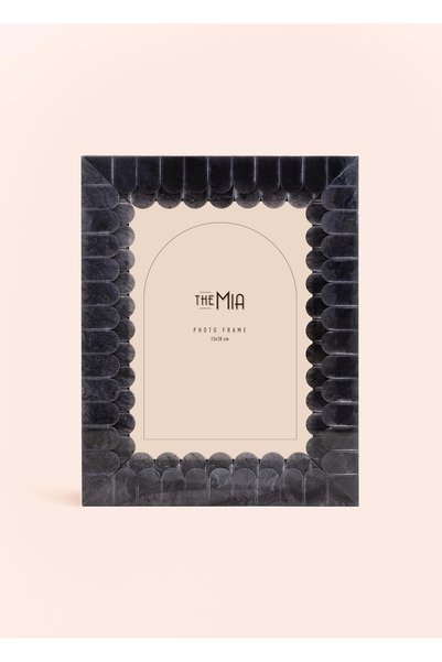 The Mia Rama foto ondulata neagra 18x23 cm