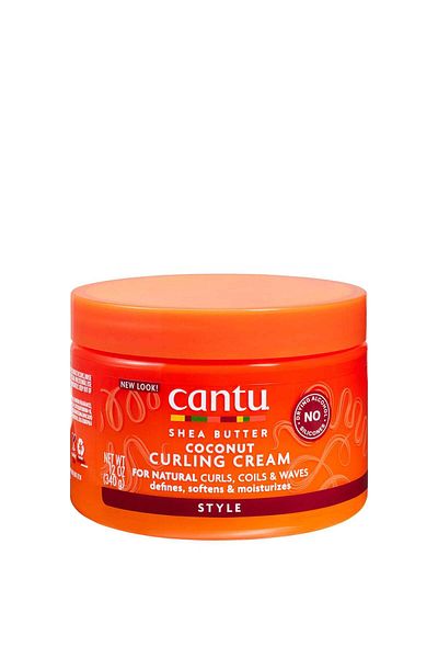 Cantu كريم لتجعيد الشعر بزبدة الشيا وجوز الهند من كانتو 340جCantu