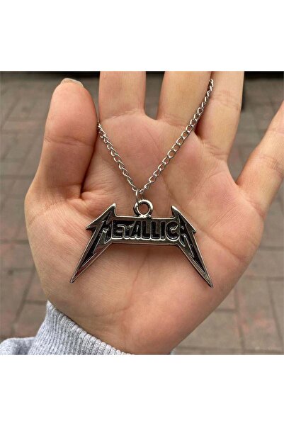 Köstebek Zincirli Metallica Logo Kolye