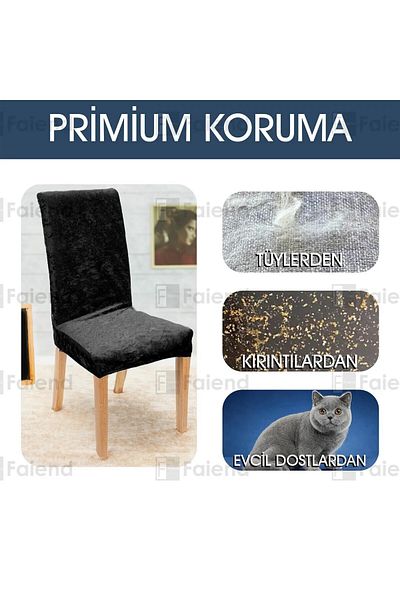 probak HOME Βελούδινο Κάλυμμα Καρέκλας Θήκη Καρέκλας Κάλυμμα Καρέκλας Κουζίνας