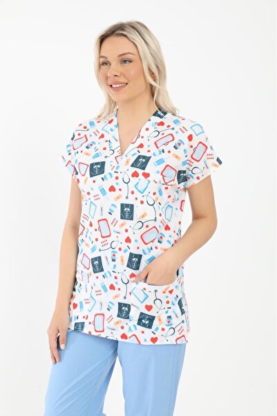 Arme medikal Likralı Cerrahi, Doktor, Hemşire, Veteriner, Dişçi, desenli, ren...