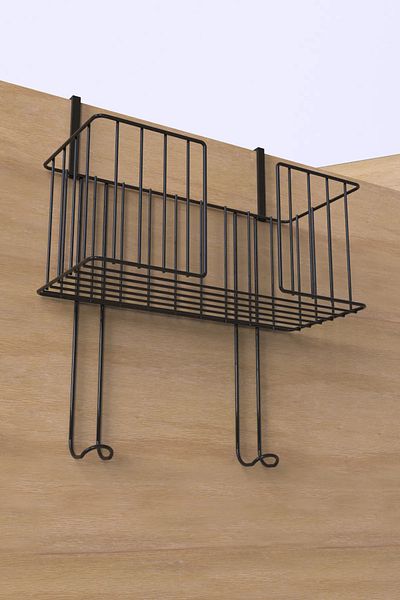 Alper Banyo Stainless Behind Door Ironing and Ironing Board Hanger Ironing Organizer Rack - Black