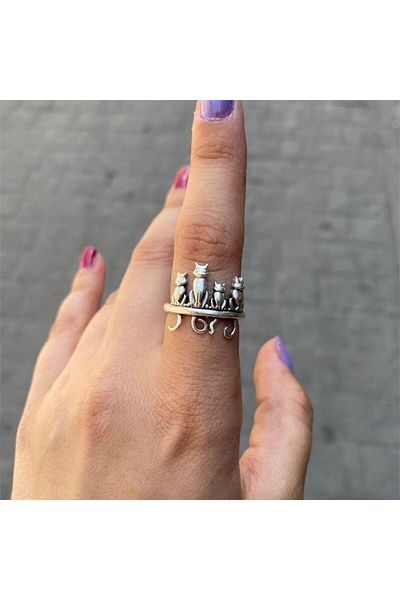 Köstebek Swinging Cats Ring