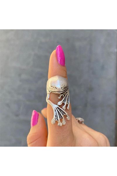Köstebek Frog's Finger On You Adjustable Ring