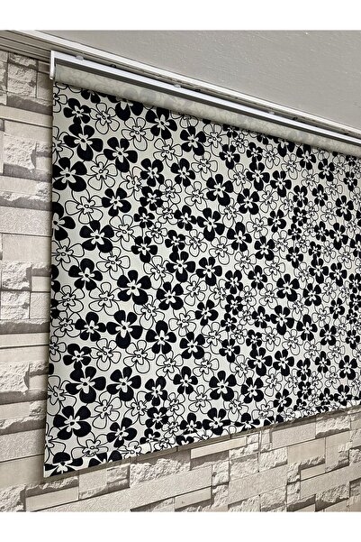 PERDECİNİZ SİYAH KADİFE STOR PERDE ALÜMİNYUM KASA (Etek düz) ENXBOY