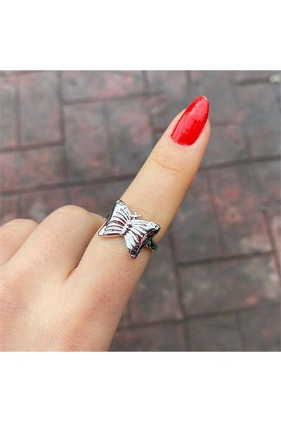 Köstebek Basic Butterfly Ring