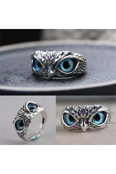 Köstebek Owl Adjustable Ring