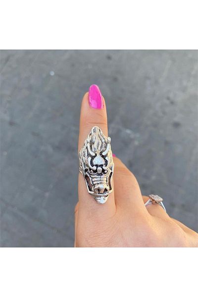 Köstebek Dragon's Head Adjustable Ring