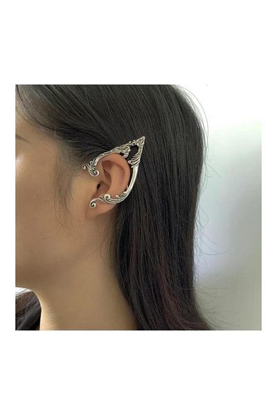 Köstebek Nature Elves Silver Spiral Left Ear Earring