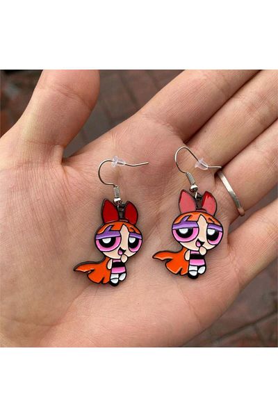 Köstebek Powerpuff Girls - Blossom Earrings