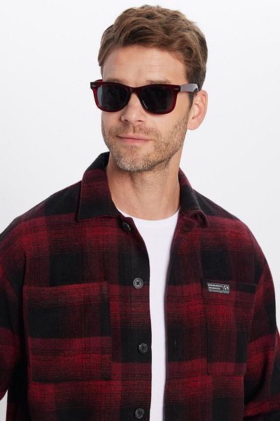 Tudors Men's Relax Fit Relax Fit Lumberjack Double Pocket Checked Slit Winter Shirt
