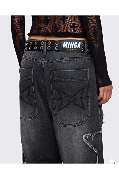 DENİKK Y2k Retro Unisex Stars Jean Pantolon
