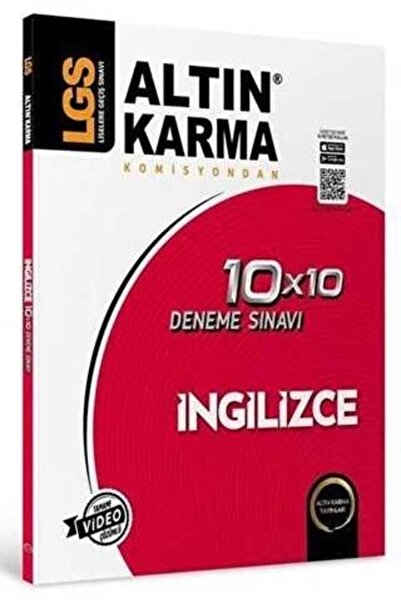 Altın Karma Yayınları LGS 8. Sınıf İngilizce 10x10 Branş Deneme