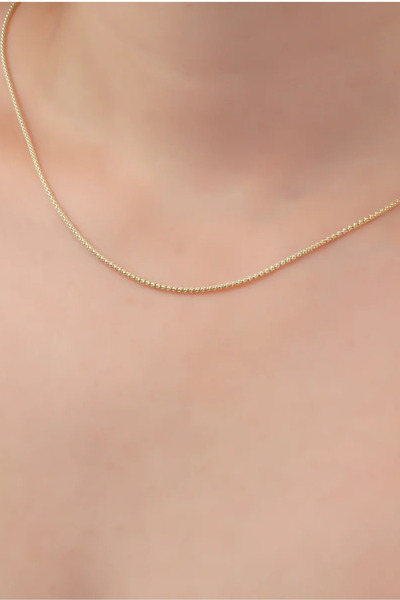 Glorria Altın Popcorn Zincir Kolye