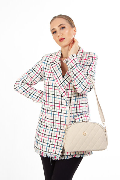 LOOP DESIGN Γυναικεία τσάντα ώμου με καπιτονέ χιαστί