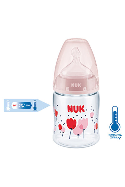 Nuk First Choice Plus Isı Göstergeli Pp Biberon150ml Pembe