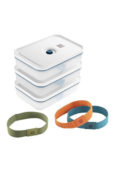 ZWILLING Fresh & Save Vakumlu Yemek Taşıma Kabı Seti L Düz 6-Parça Plastik Ya...