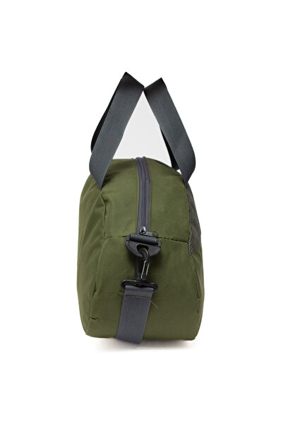 MUCCO Kaff Small Khaki Αθλητική τσάντα ταξιδιού με μπροστινή τσέπη και ρυθμιζόμενο ιμάντα ώμου-0833