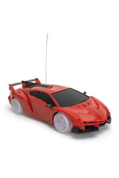 Fab N Funky 1:24 Ölçekli RC Lamborghini Poison Oyuncak Araba Işıklı Tekerlekler - 3 Yaş ıçin Kırmızı