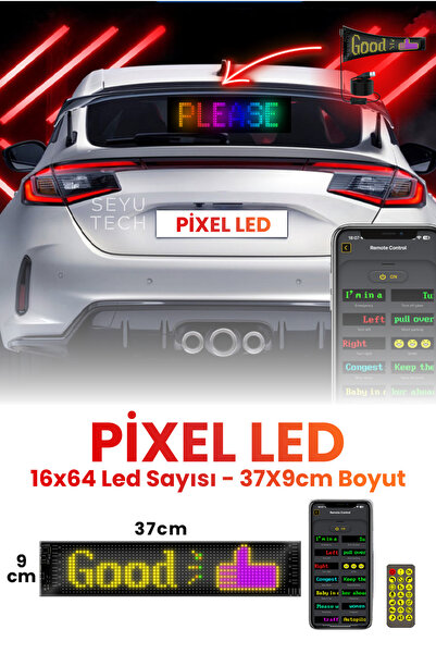 SEYUTECH Pixel Led Panel Dijital Ekran Yazı ve Animasyon Eklenebilen Telefon ...