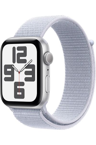 Apple Watch SE GPS 40mm Silver Aluminium Case with Blue Cloud Sport Loop
