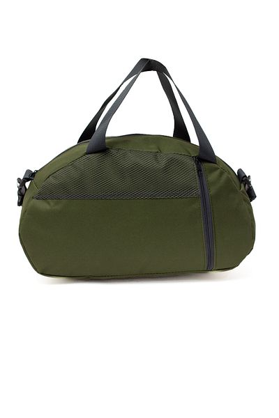MUCCO Kaff Small Khaki Αθλητική τσάντα ταξιδιού με μπροστινή τσέπη και ρυθμιζόμενο ιμάντα ώμου-0833