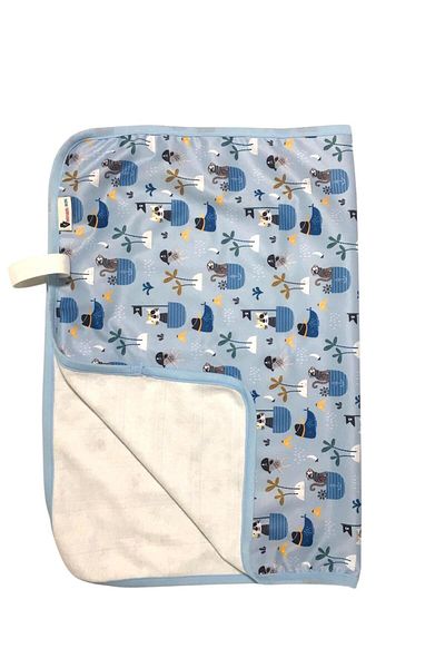 Natural Bebe Store Washable Pad Pirate Pattern Bottom Opening and Mattress Protector