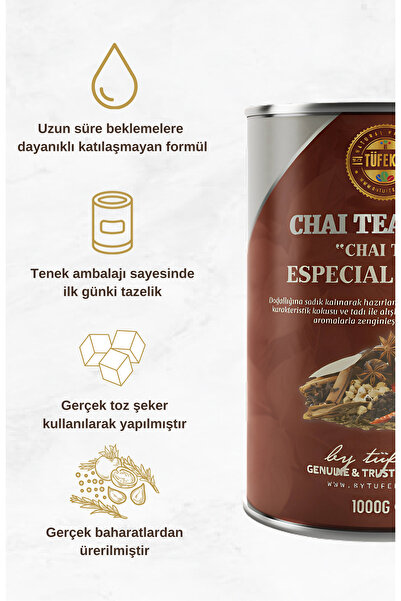 By Tüfekçi Chai Tea Latte Içecek Tozu 1000 gr