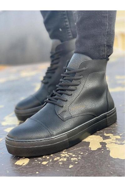 BPM BLACK CH029 CST Vulcanized Lace Up Ανδρικές Μπότες