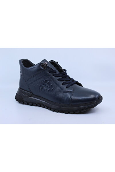Papuccu 1114 Dark Blue Men's Leather Sports Boots 41