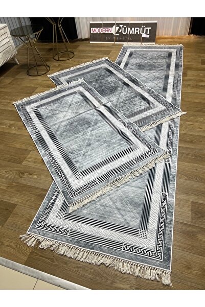 Zümrüt Ev Tekstil Dijital Baskılı Makinede Yıkanabilir Dot Taban Yatak Odası ...