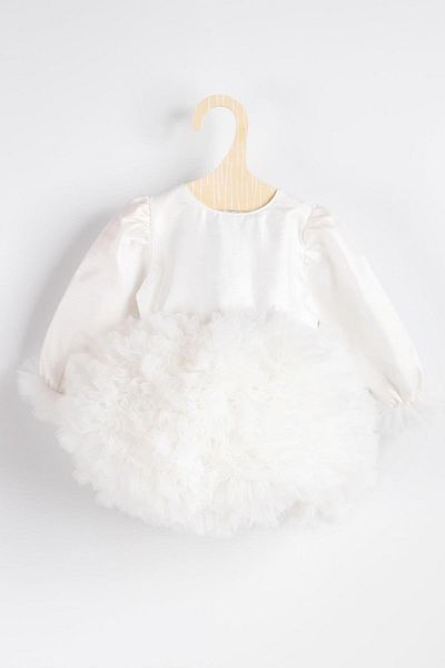 Le Mabelle Ecru Long Sleeve Tutu Baby Girl Princess Dress - Asel