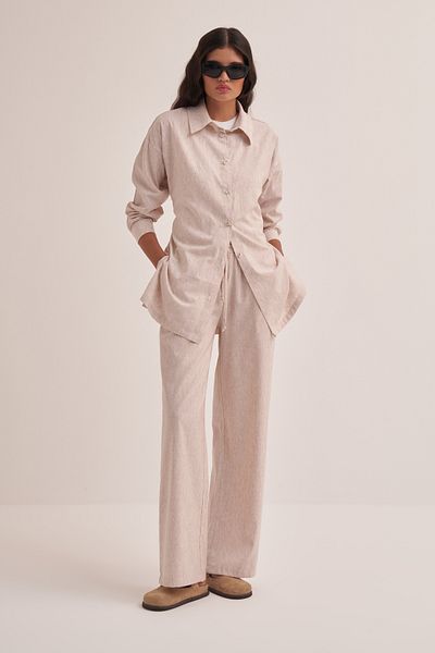 EBU Prive Natural Women's Shirt - Organic Cotton, Slit, Functional