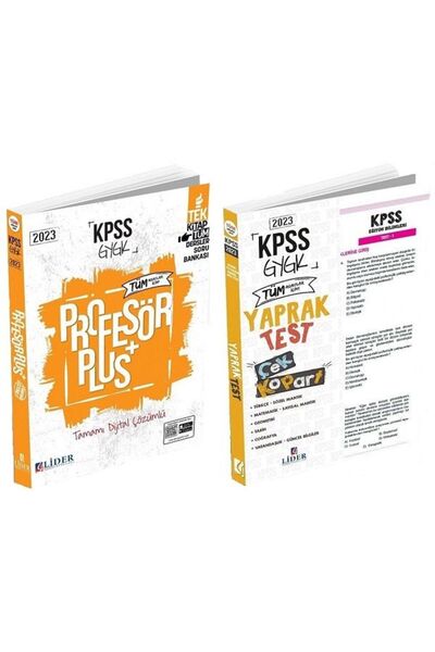 Lider Yayınları Süper Fiyat - Lider 2023 Kpss Genel Yetenek Genel Kültür Prof...