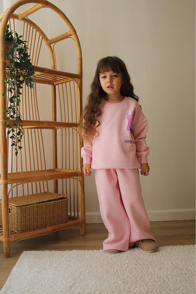 RAPAPA Girl's 3 Thread Raised Suit Tracksuit Set 2911P