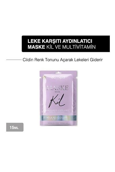 Dermokil   Anti-Blemish Brightening Mask - Clay and Multivitamin 15ml