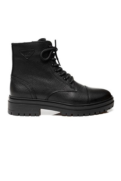Greyder 15070 Ανδρικές μαύρες μπότες casual από γνήσιο δέρμα