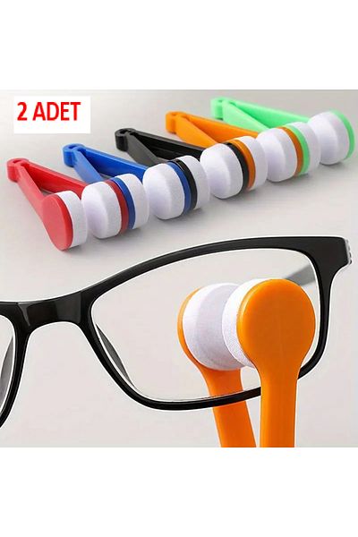 LRS STORE 2 Pieces Glasses Cleaning Apparatus Microfiber Glasses Glasses Cleaning Tool Set of 2