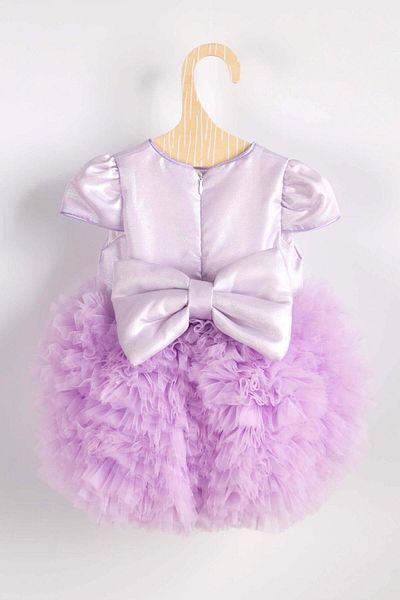 Le Mabelle Lilac Short Sleeve Tutu Baby Princess Dress - Lina