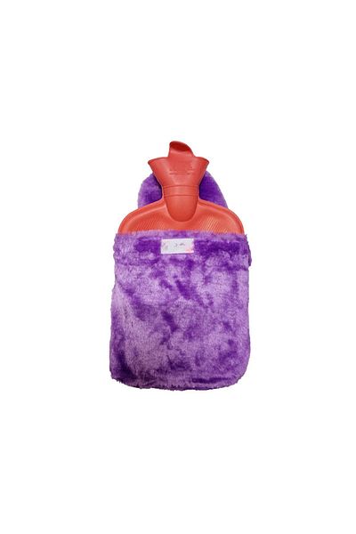 Elite Cotton Covered Hot Water Bag 1.75 Lt - Purple Case