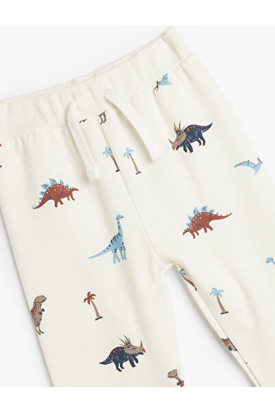Koton Βαμβακερό παντελόνι με στάμπα Dinosaur