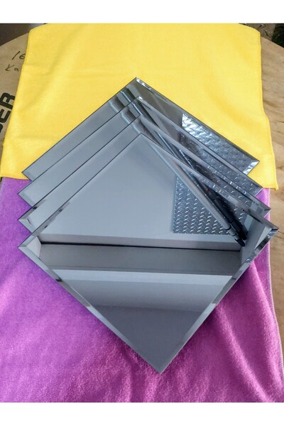 Paşabahçe AYNA BİZOTELİ  FÜME 25 cm X 25 cm 4 ADET