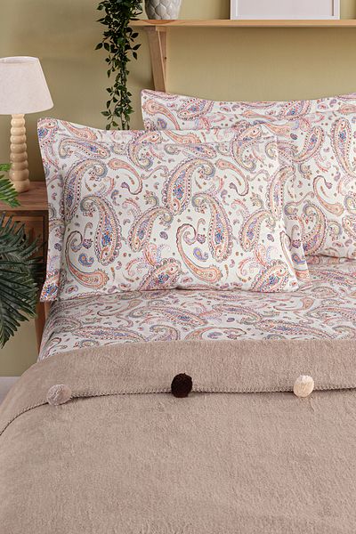 Evim Set Pătură Bumbac Bej Dowry Dublu - 200x220 Cm
