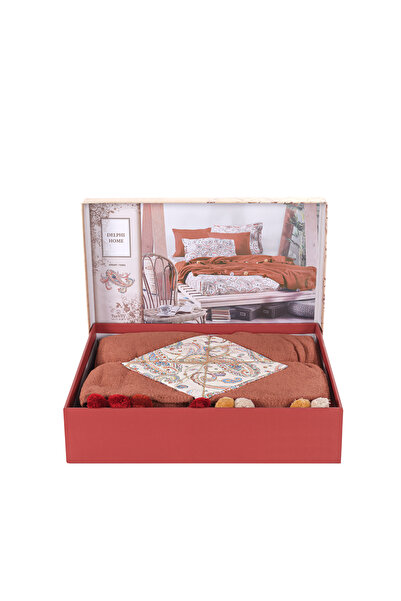 Evim Cotton Tile Dowry Blanket Set Double - 200X220 cm