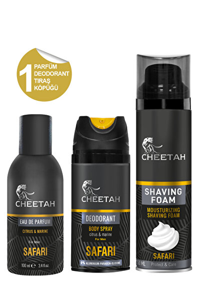 cheetah Safari Parfüm & Deodorant & Tıraş Köpüğü