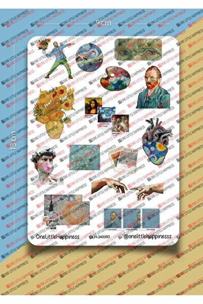 One Little Happiness Set de autocolante tematice Van Gogh - Bullet Journal, c...